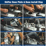 DURAFORCE RSX Shifter Cables Trans Bracket Shifter Box For K20 K24 K-Series Swap Civic CRX