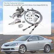 DURAFORCE RSX Shifter Cables Trans Bracket Shifter Box For K20 K24 K-Series Swap Civic CRX