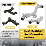DURAFORCE Water Pipe Coolant Pipe Upgrade Kit for Jaguar Land Rover LR092992 + LR090630