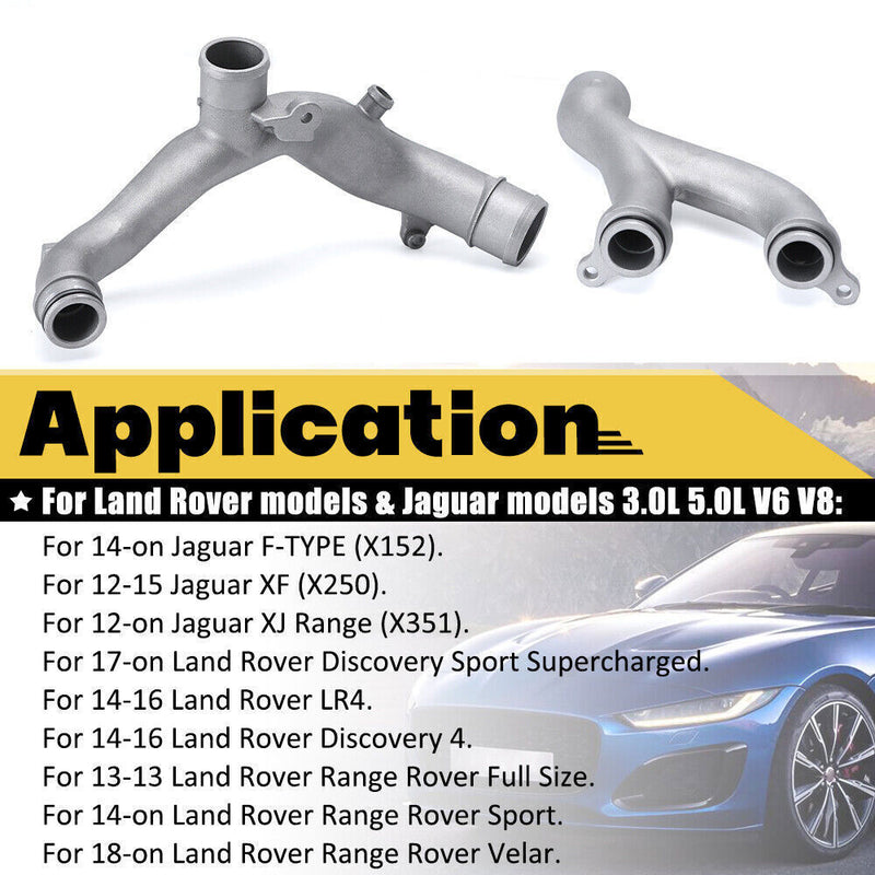 DURAFORCE Water Pipe Coolant Pipe Upgrade Kit for Jaguar Land Rover LR092992 + LR090630