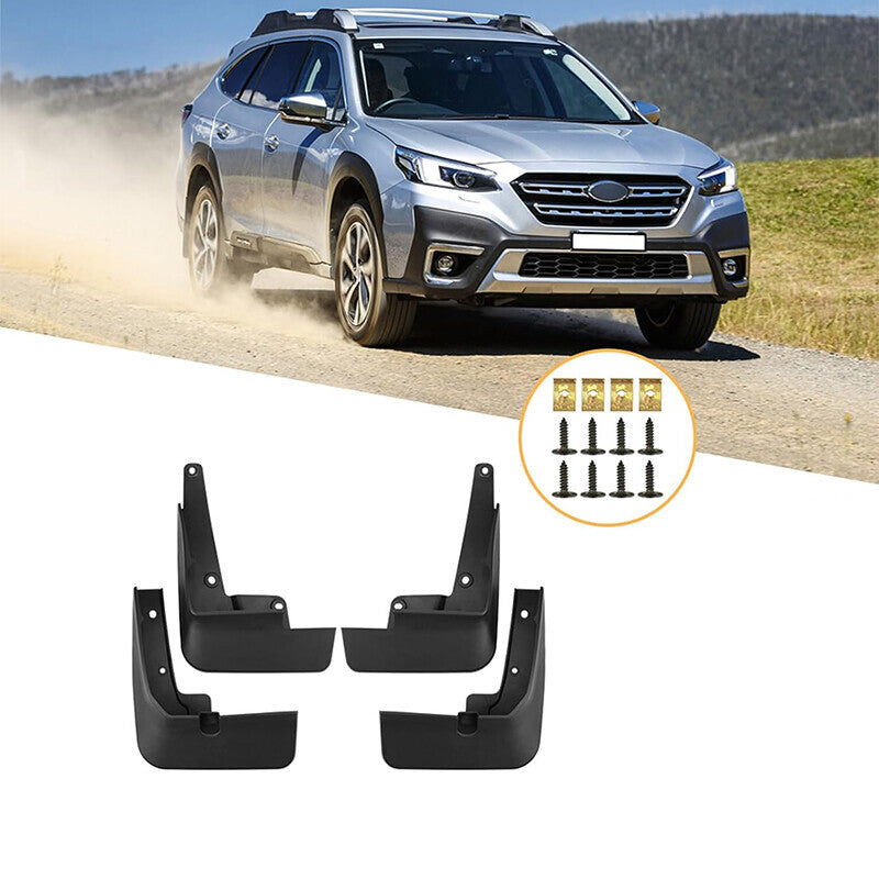 DURAFORCE 4Pcs Mud Flaps Mudguards Splash Guard Front & Rear for Subaru Outback 2021-2024
