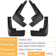 DURAFORCE 4Pcs Mud Flaps Mudguards Splash Guard Front & Rear for Subaru Outback 2021-2024