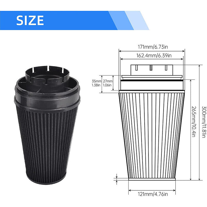 DURAFORCE 4" Cold Air Intake Kit + Heat Shield For 99-06 GMC/Chevy V8 4.8L Silverado 1500