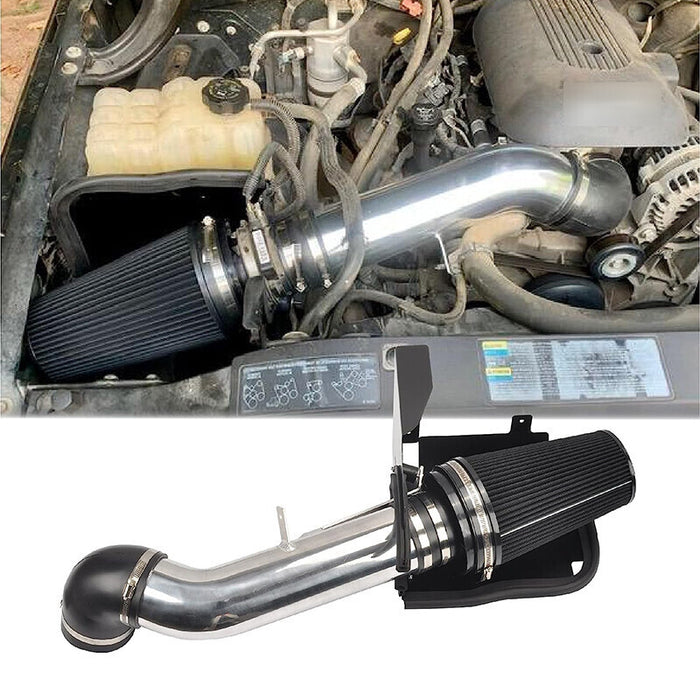 DURAFORCE 4" Cold Air Intake Kit + Heat Shield For 99-06 GMC/Chevy V8 4.8L Silverado 1500