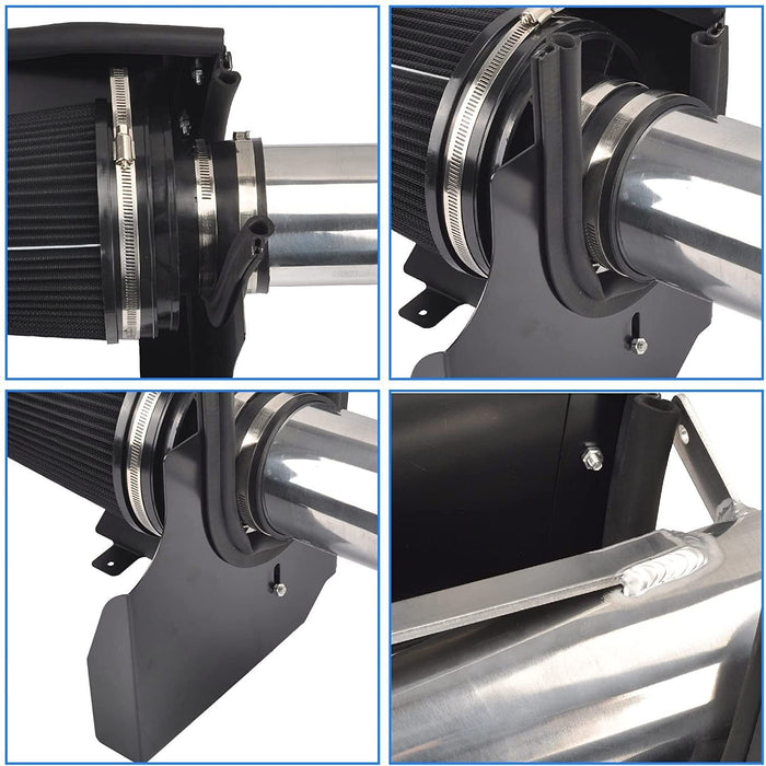 DURAFORCE 4" Cold Air Intake Kit + Heat Shield For 99-06 GMC/Chevy V8 4.8L Silverado 1500