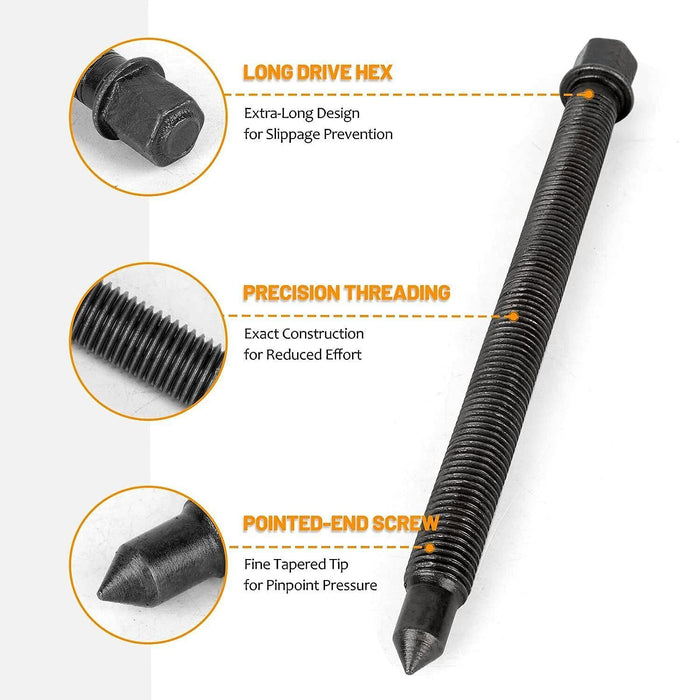 DURAFORCE 21 in1 Bearing Disassembly Puller Inner Hole Removal Tool Three-jaw Puller Set