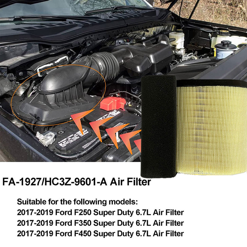 DURAFORCE FOR 2017-2019 FORD 6.7L V8 TURBO DIESEL AIR & FUEL FILTER KIT - FD4625 & FA1927
