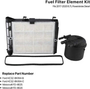 DURAFORCE FOR 2017-2019 FORD 6.7L V8 TURBO DIESEL AIR & FUEL FILTER KIT - FD4625 & FA1927