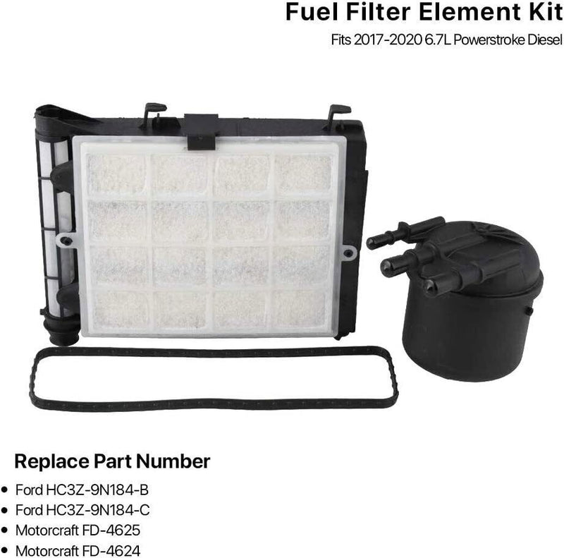 DURAFORCE FOR 2017-2019 FORD 6.7L V8 TURBO DIESEL AIR & FUEL FILTER KIT - FD4625 & FA1927