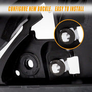 DURAFORCE Windshield Outer Inner Trim Pillar Molding Right Side For 11-19 Ford Explorer