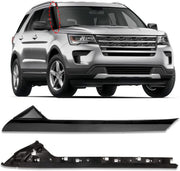 DURAFORCE Windshield Outer Inner Trim Pillar Molding Right Side For 11-19 Ford Explorer