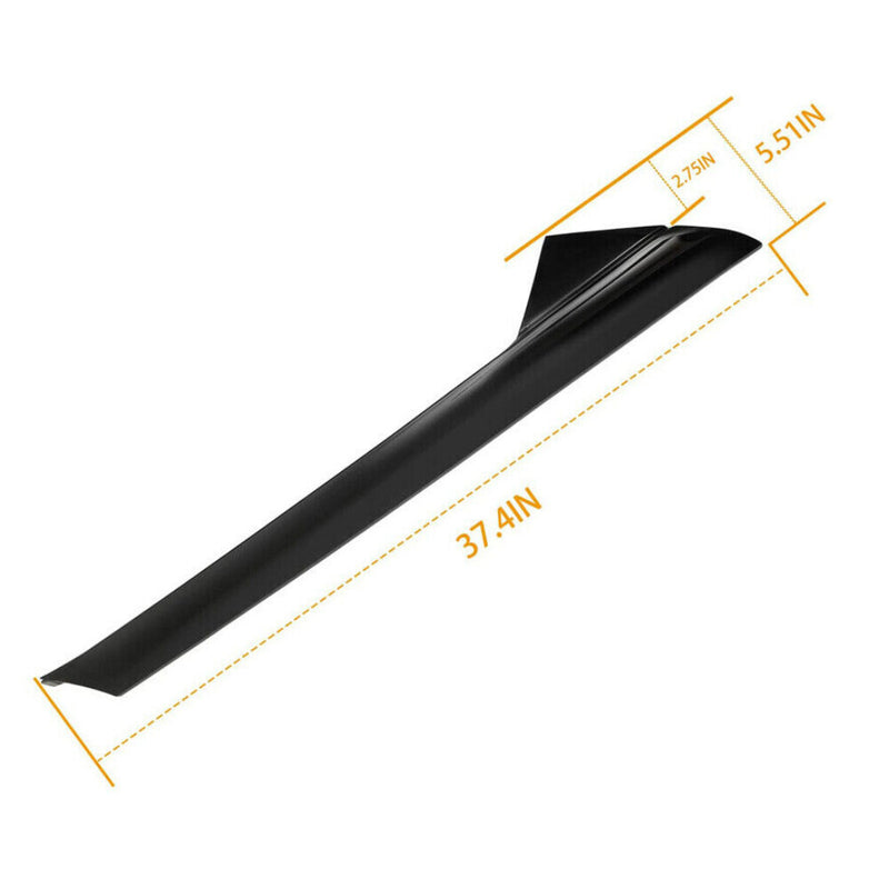 DURAFORCE Windshield Outer Inner Trim Pillar Molding Right Side For 11-19 Ford Explorer