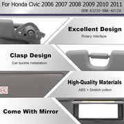 DURAFORCE US Right Passenger Side Sun Visor For Honda Civic 2006 2007 2008 2009 2010 2011