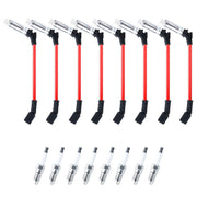 DURAFORCE 8pcs For Wires 48322 & Spark Plugs 41962 Chevy Silverado GMC 4.8/5.3/6.0L V8