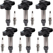 DURAFORCE 6x Ignition Coil & Iridium Spark Plug Packs For Cadillac GMC Chevy Buick UF569