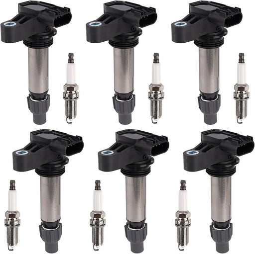DURAFORCE 6x Ignition Coil & Iridium Spark Plug Packs For Cadillac GMC Chevy Buick UF569