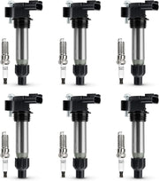 DURAFORCE 6x Ignition Coil & Iridium Spark Plug Packs For Cadillac GMC Chevy Buick UF569