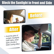 DURAFORCE Pair Sun Visor Left & Right Side Without Sunroof Gray For Toyota Camry 2007-2011