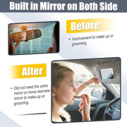 DURAFORCE Pair Sun Visor Left & Right Side Without Sunroof Gray For Toyota Camry 2007-2011