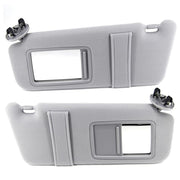 DURAFORCE Pair Sun Visor Left & Right Side Without Sunroof Gray For Toyota Camry 2007-2011