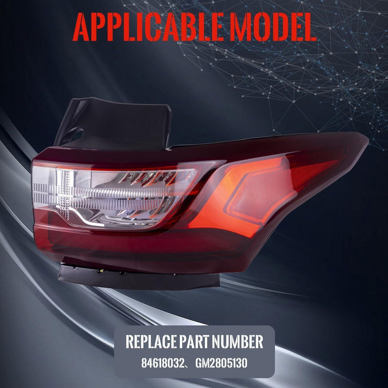 DURAFORCE LED Right Passenger Tail Light Rear Lamps For Chevy Traverse 2018-2020 84618032