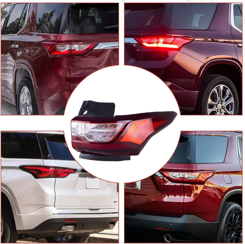 DURAFORCE LED Right Passenger Tail Light Rear Lamps For Chevy Traverse 2018-2020 84618032