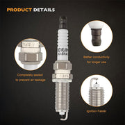 DURAFORCE Ignition Coils & Spark Plugs for 2009 Nissan Sentra L4 2.0L California UF549