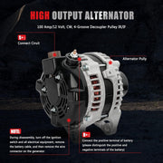DURAFORCE Alternator for Toyota Carmy LE SE 2.5L 12V 27060-0V060-84 27060-0V060 2010-2011