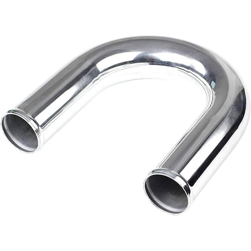 DURAFORCE 2.5" Universal Aluminum Turbo Intercooler Elbow Pipe Kit + Silicone Hose + Clamp
