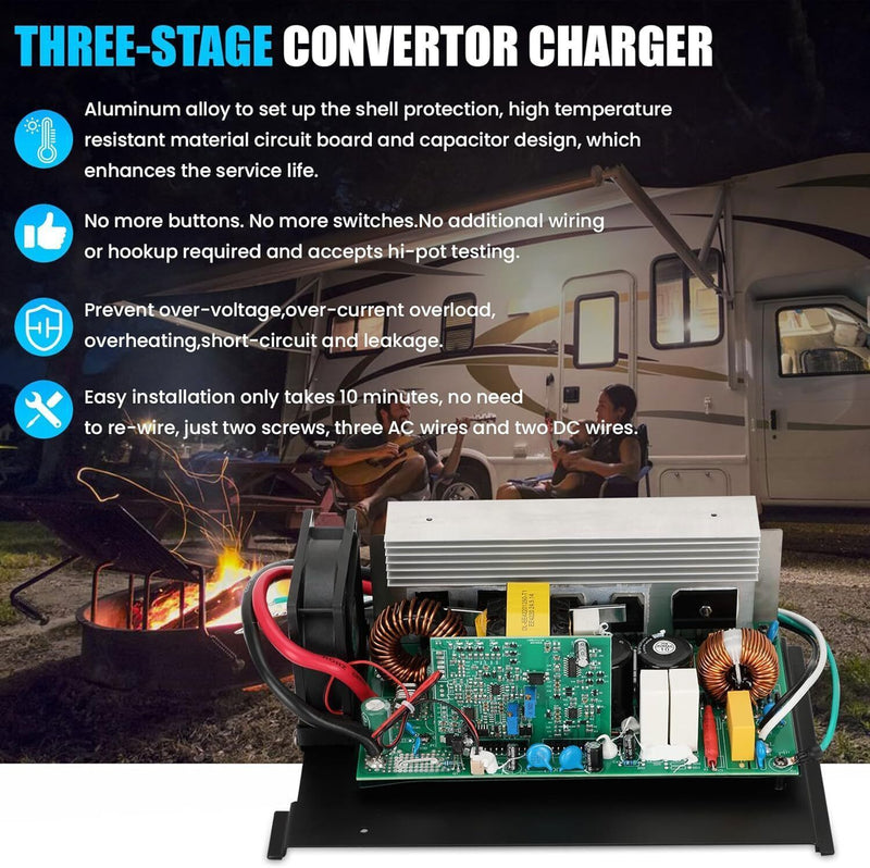 DURAFORCE RV Power Converter DC Main Board Assembly Unit for WF-8900-AD Series & Parallax