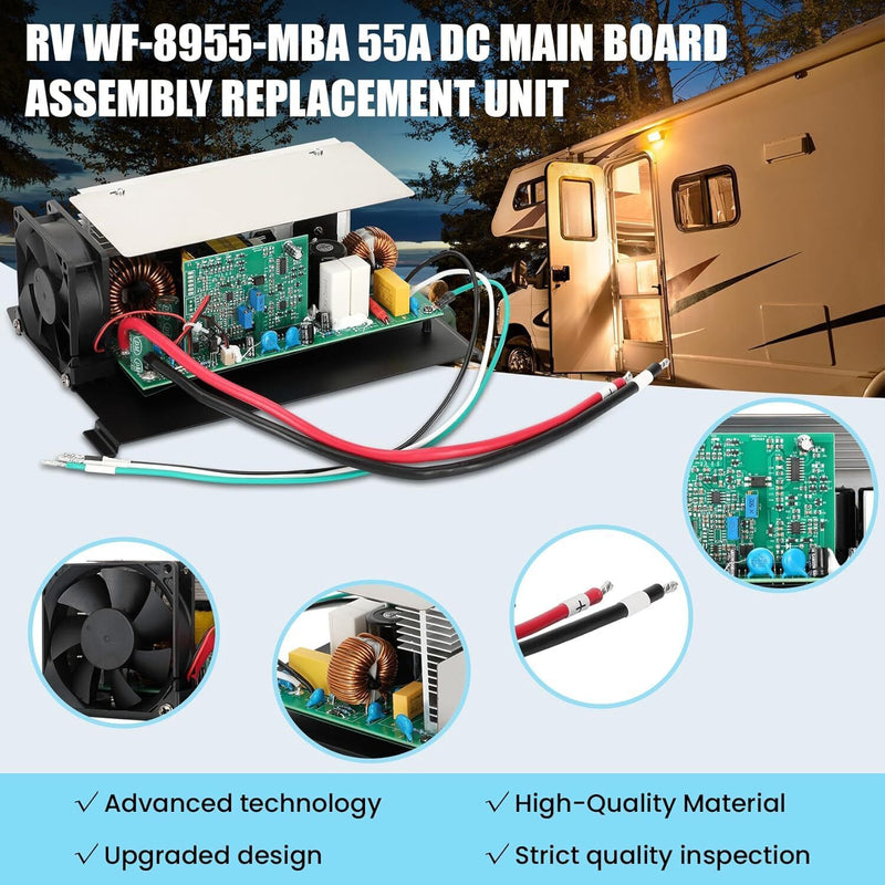 DURAFORCE RV Power Converter DC Main Board Assembly Unit for WF-8900-AD Series & Parallax
