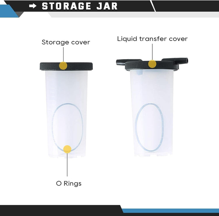 DURAFORCE 21PCS Brake Bleeder Kit Hand Held Vacuum Pressure Pump Tester with Adapters Case