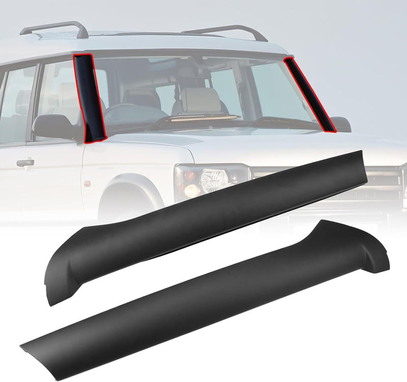 DURAFORCE FOR LAND ROVER DISCOVERY 2 1999-2004 2003 PAIR WINDSCREEN PILLAR MOLDINGS TRIM