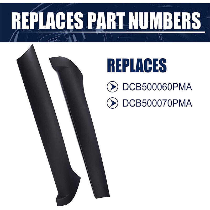 DURAFORCE FOR LAND ROVER DISCOVERY 2 1999-2004 2003 PAIR WINDSCREEN PILLAR MOLDINGS TRIM