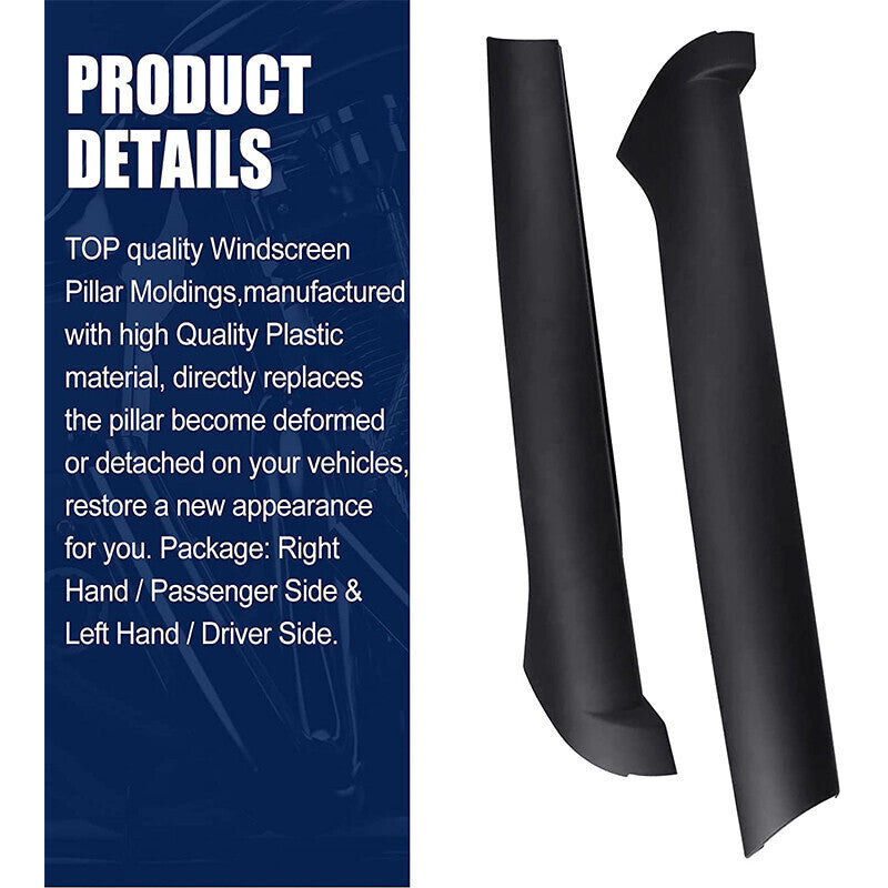 DURAFORCE FOR LAND ROVER DISCOVERY 2 1999-2004 2003 PAIR WINDSCREEN PILLAR MOLDINGS TRIM