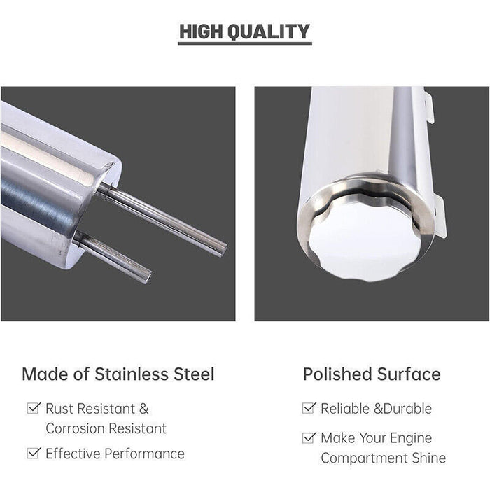 DURAFORCE 3"x10" Universal Radiator Overflow Tank Steel Coolant Overflow Tank 32 OZ