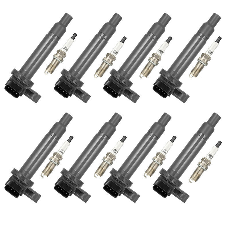 DURAFORCE 8X Ignition Coil+Iridium Spark Plug Pack for Toyota Tundra Sequoia 4.7L V8 UF230