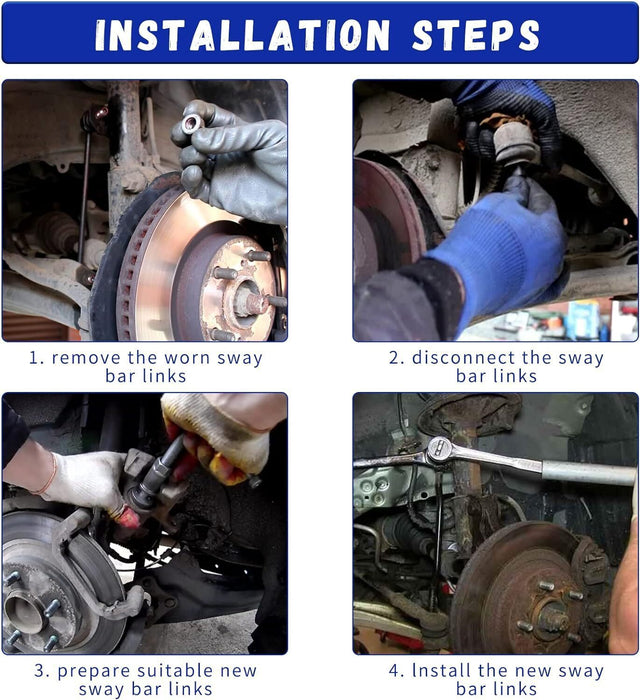 DURAFORCE 2x Front Sway Bar Link for Chevy Silverado Sierra 1500 2007-2016 Tahoe GMC Yukon