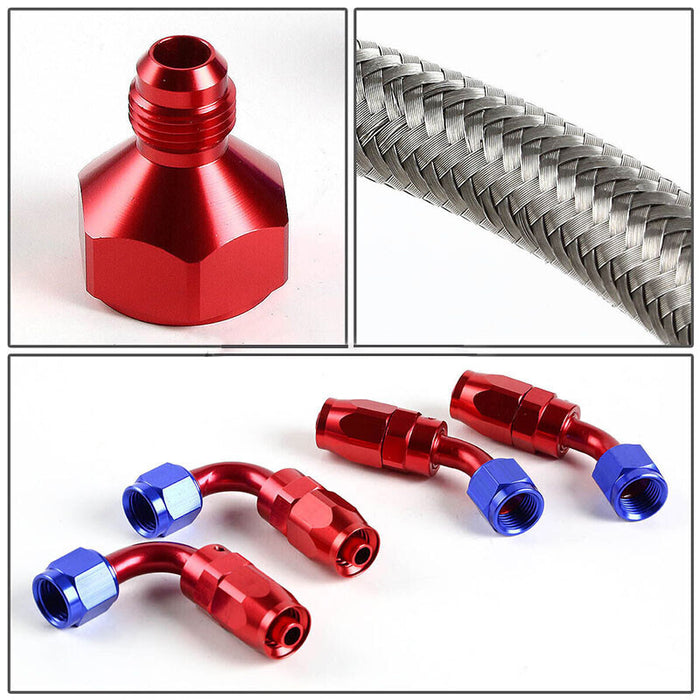 DURAFORCE 20 GALLON/78L ALUMINUM FUEL CELL TANK+FEED LINE KIT+PRESSURE REGULATOR