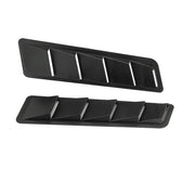 DURAFORCE 1 Pair Car Bonnet Louver Hood Air Vent Grille Panel Scoop Carbon Fiber Universal