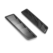 DURAFORCE 1 Pair Car Bonnet Louver Hood Air Vent Grille Panel Scoop Carbon Fiber Universal