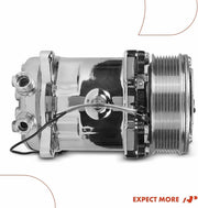 DURAFORCE A/C Compressor Fit for Sanden 508 Style 8-Groove Serpentine Belt HC5004C Sliver