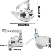 DURAFORCE For TRX400EX TRX250R TRX 450R 300EX Honda SILVER Billet Thumb Throttle Assembly