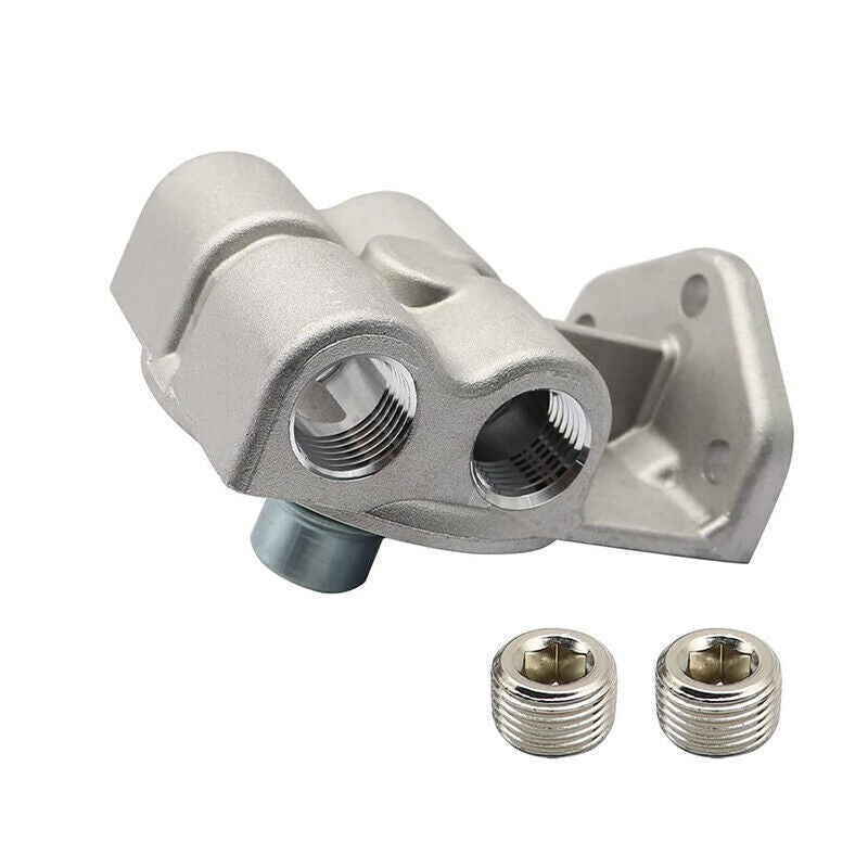 DURAFORCE 24770 Diesel Fuel Filter Remote Mount Base Fit For CAT 1R-0749 1R-0750 US