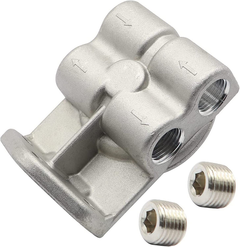 DURAFORCE 24770 Diesel Fuel Filter Remote Mount Base Fit For CAT 1R-0749 1R-0750 US