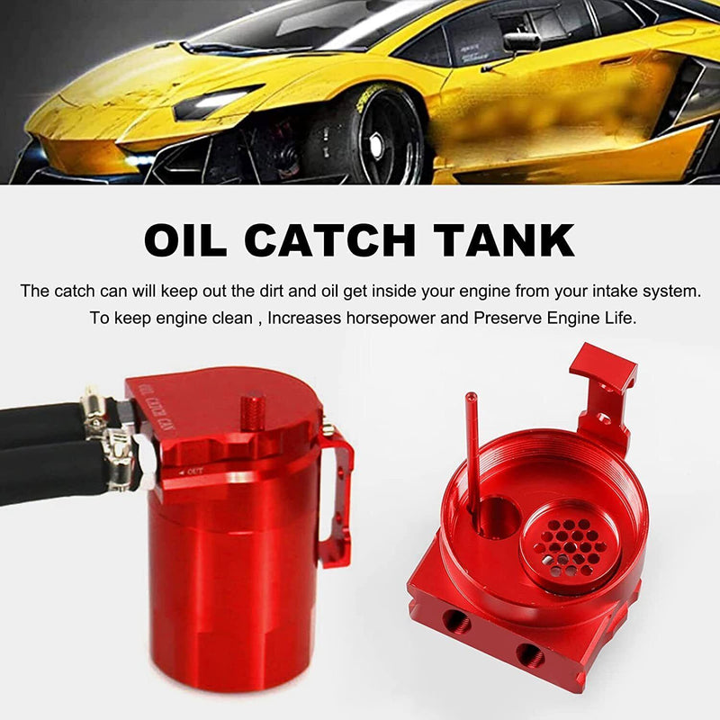 DURAFORCE Oil Catch Can Oil Separator Fit for 11-21 Ford F150 5.0L & Raptor 2.7L 3.5L