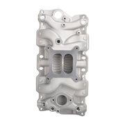 DURAFORCE Aluminum Dual Plane Intake Manifold Fit for Chevy 350 1955-1995 Small Block