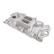 DURAFORCE Aluminum Dual Plane Intake Manifold Fit for Chevy 350 1955-1995 Small Block