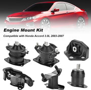 DURAFORCE Engine Motor & Transmission Mount Set 6PCS For 2003-2007 Honda Accord 2.4L Auto