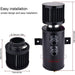 DURAFORCE Universal Oil Catch Can Kit Reservoir Baffled Tank with Breather Filter Aluminum